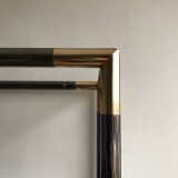 Étagère  en métal et verre - Italie années 1970