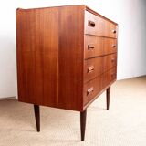 Danish teak chest of drawers, 4 drawers, by Borge Mogensen, Søborg Mobelfabrik.