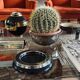 Sergio Asti, mod.4635 black ashtray / catchall, Kartell Italy 1967