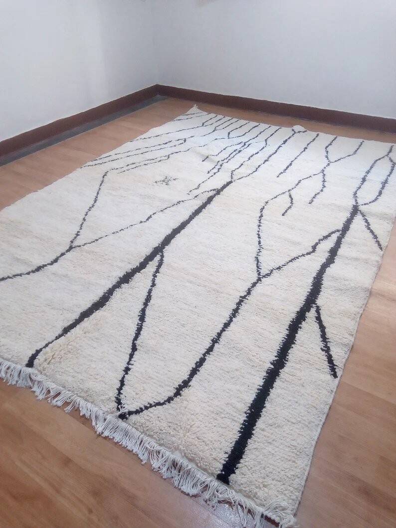 Tapis marocain berbère design - tapis marocain - tapis fait main - 280 x 200 cm