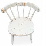 Set of 4 vintage Scandinavian solid wood chairs