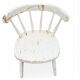 Set of 4 vintage Scandinavian chairs in solid wood.