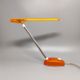 1990s Orange Table Lamp "Microlight" by Ernesto Gismondi for Artemide. Made in Italy