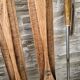 Paire de ski vintage en bois