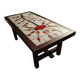 Ceramic and wood coffee table signed dan vallauris 1950/1960