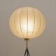 Lampadaire tripode cocon en fibre de verre et laiton, années 1960