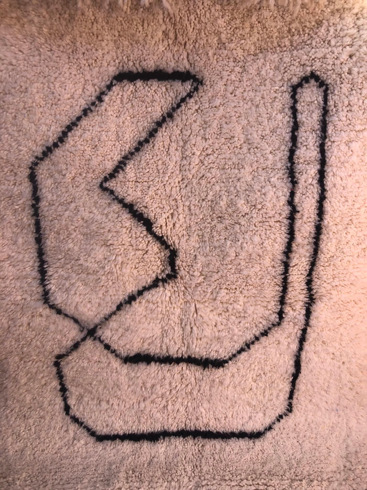 Wool carpet B.O5 145x115cm