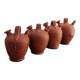 Set of 4 terracotta jugs