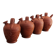 Set of 4 terracotta jugs