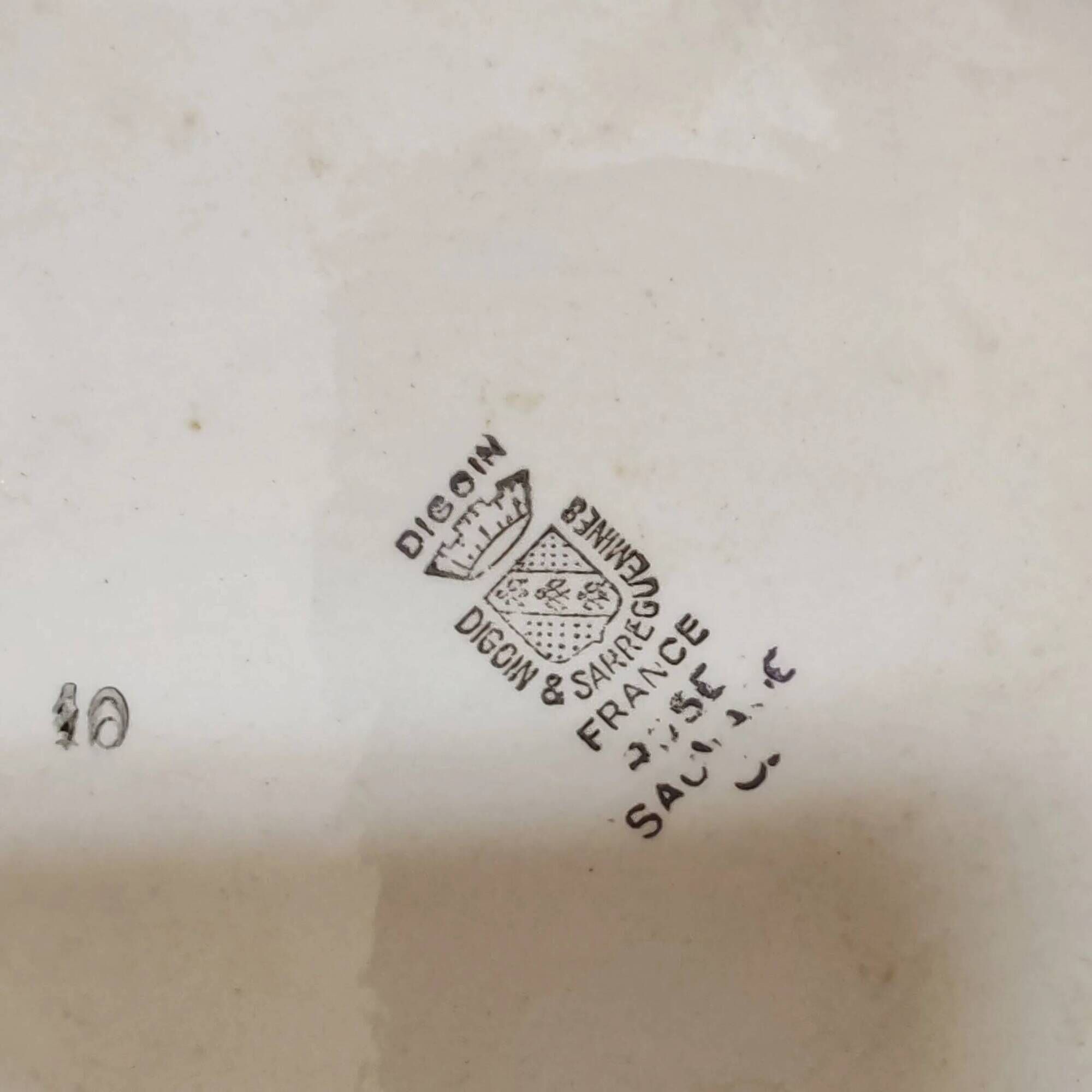 Salad bowl "Digoin and Sarreguemines"