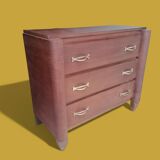 Small wooden veneer Art Deco chest of drawers.