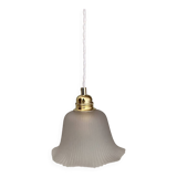 Vintage frosted glass lampshade pendant light