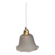 Suspension abat-jour vintage en verre dépoli