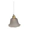 Vintage frosted glass lampshade pendant light