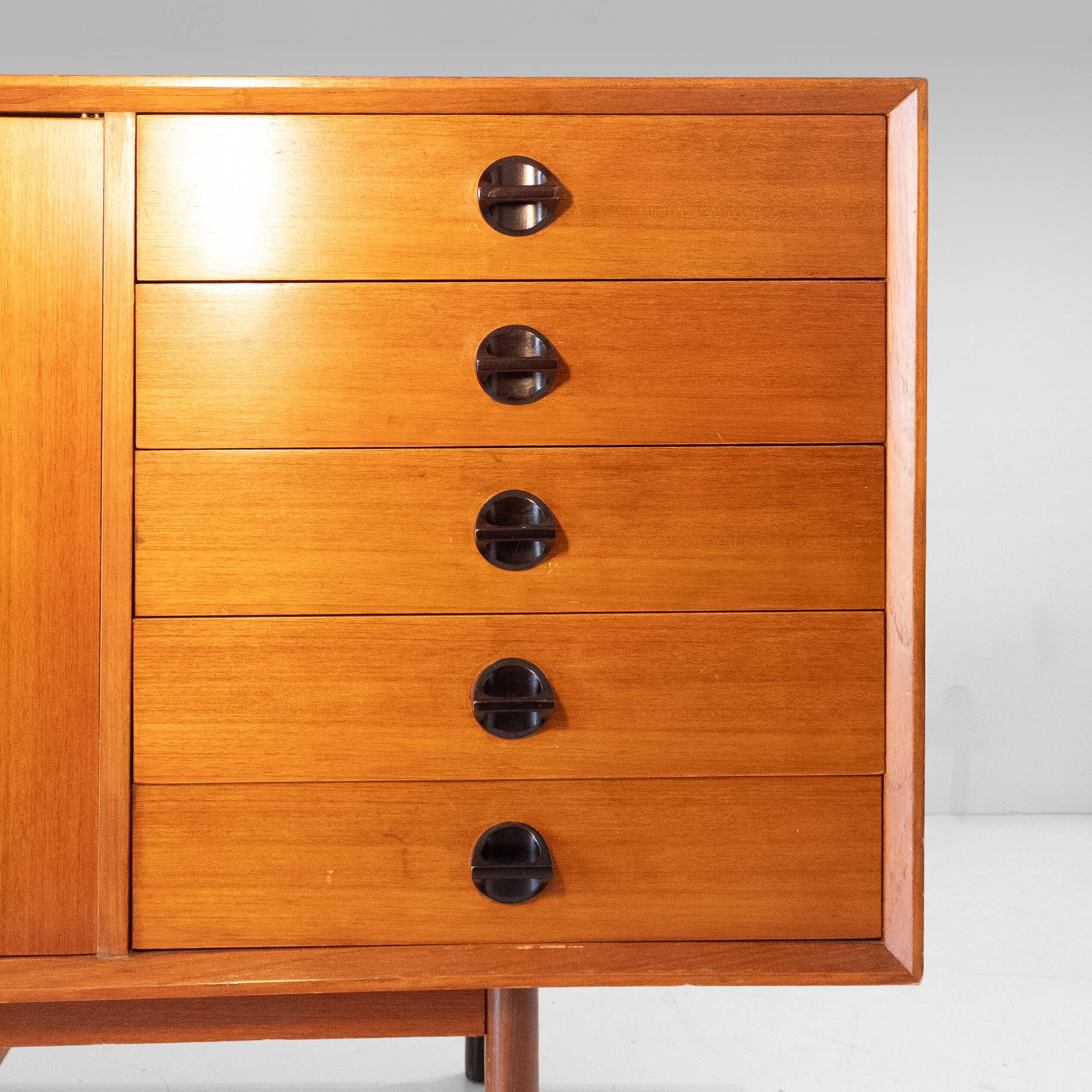 Mid-Century Modern Teak Sideboard by George Coslin for Faram, Italy, 1960s