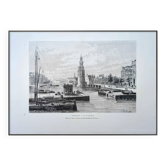 Imprimée en 1879, Amsterdam, le Kalkmarkt