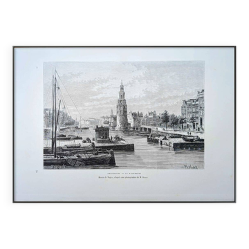 Printed in 1879, Amsterdam, the Kalkmarkt