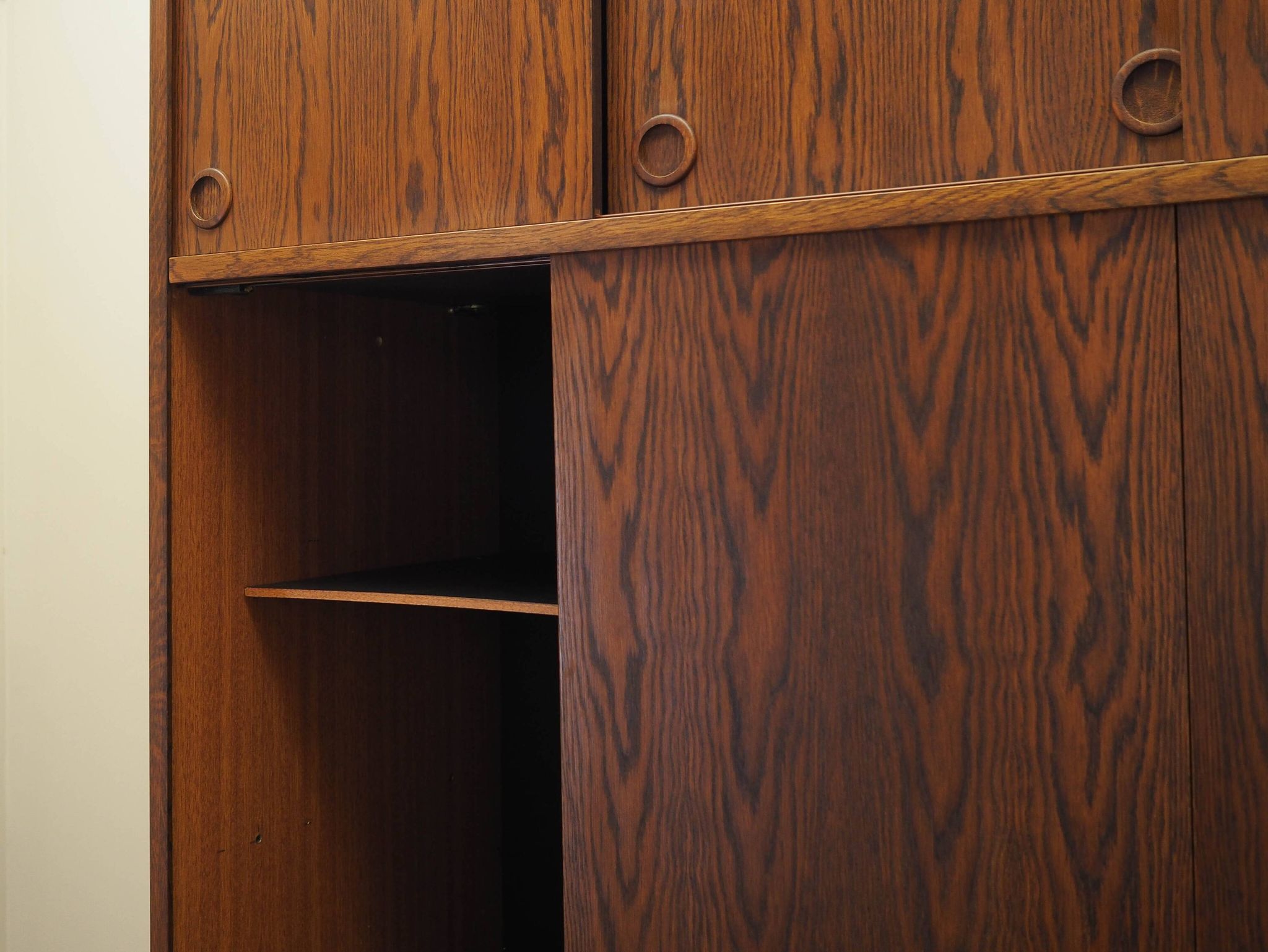 Oak wardrobe, Danish design, 1970s, manufactured by Tage Mogensen