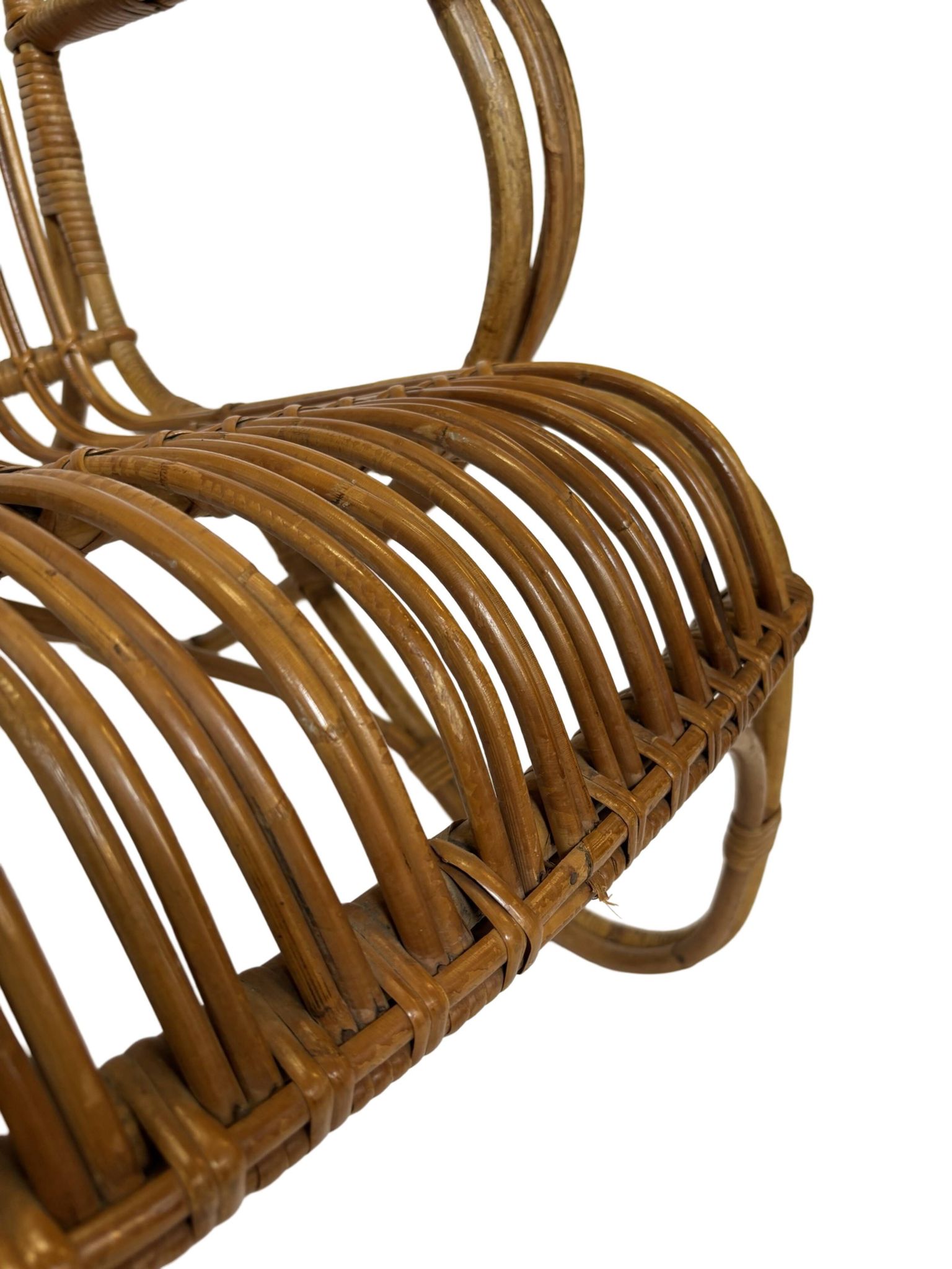 Set of two Belse 8 model Rattan chairs by Dirk van Sliedregt Rohe Noordwolde 1960