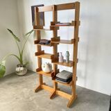 Bookcase on solid beech legs from the 80s