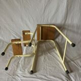Vintage retractable stepladder stool