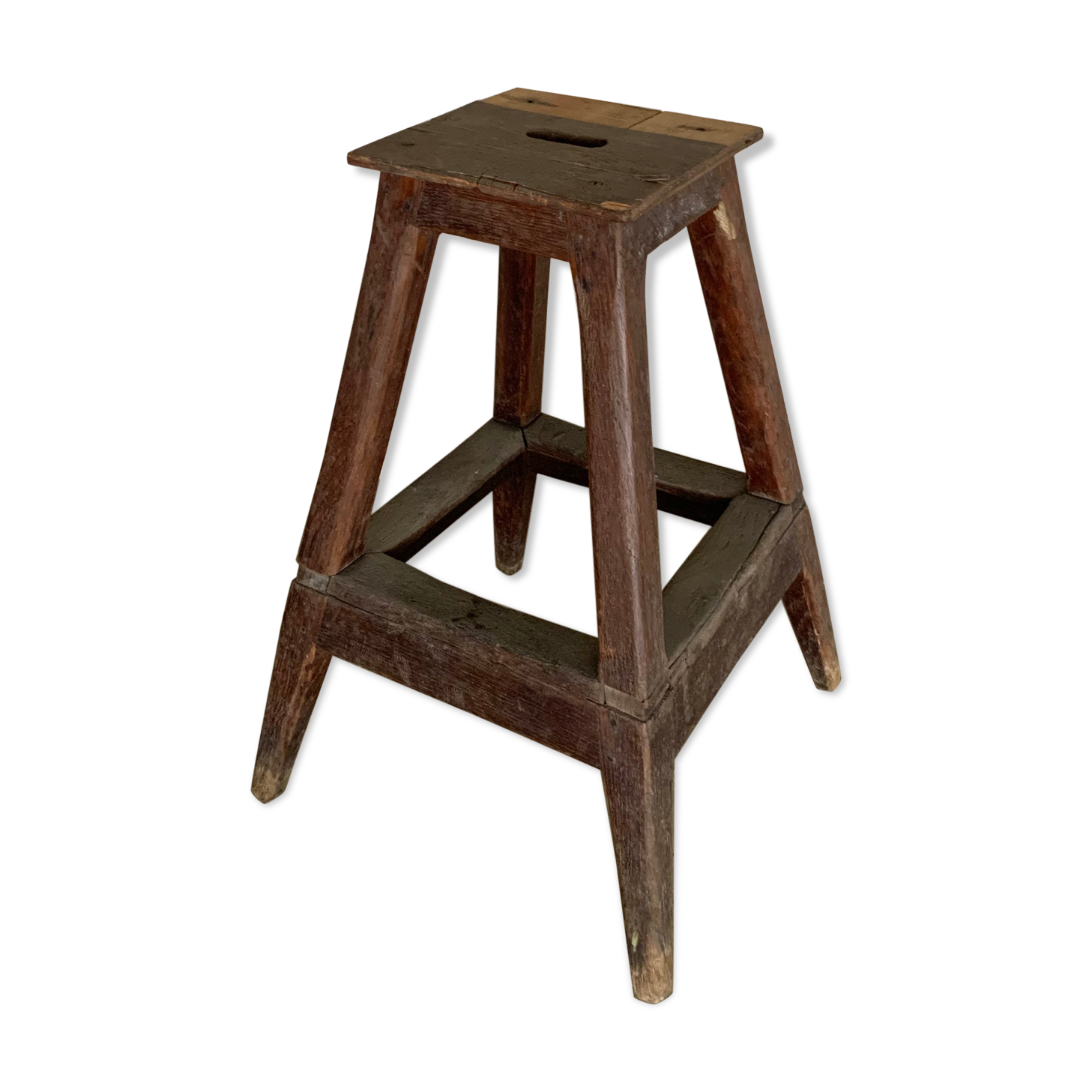 Raw wood stool