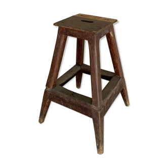 Raw wood stool