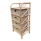 Vintage rattan chiffonier