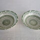 2 deep plates fine earthenware