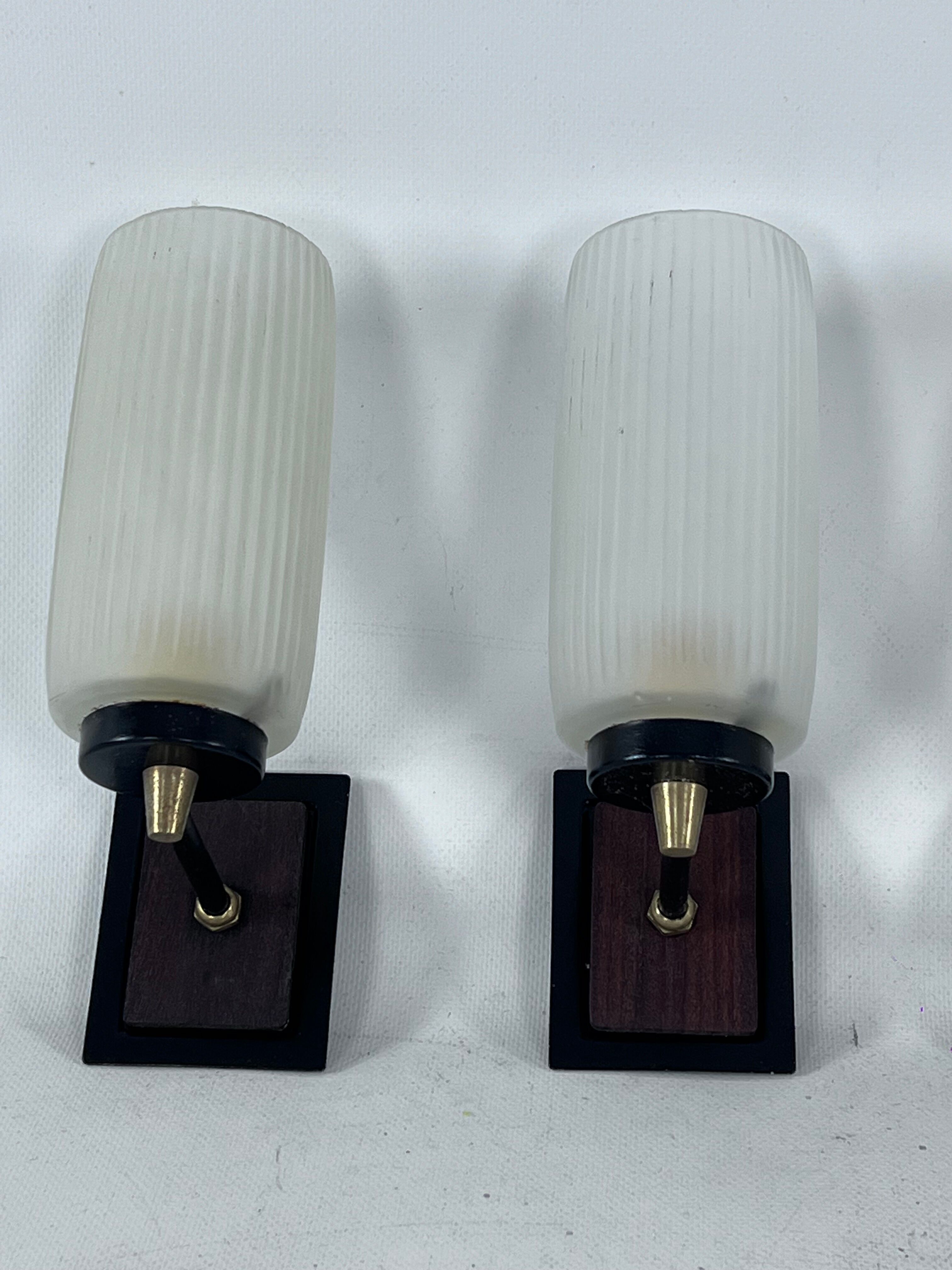 Mid-Century Italian sconces. Set of three. 1950s