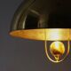 German Ceiling Lamp in Brass by Florian Schulz, 1970s