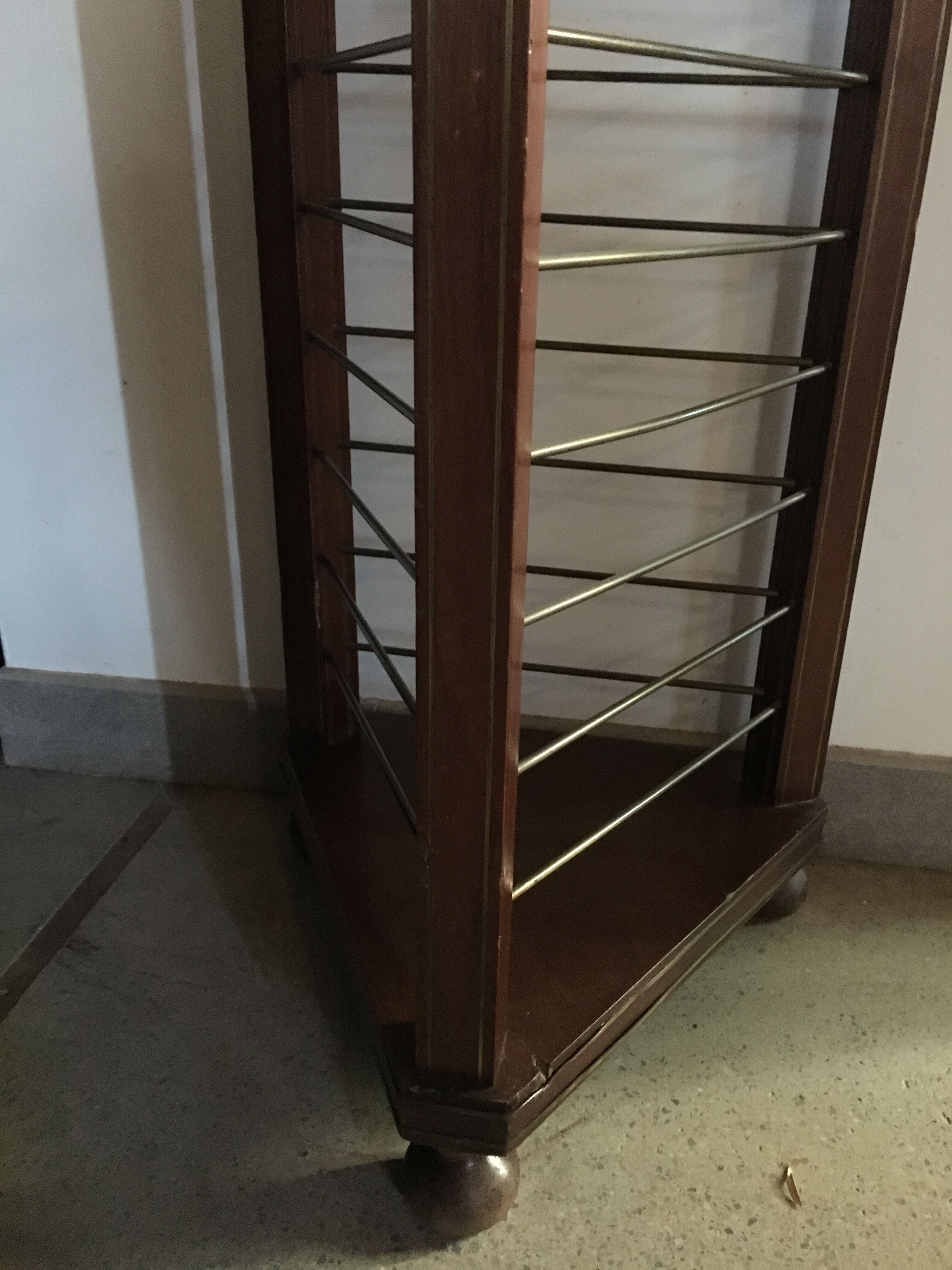 Plate holder 1900 mahogany brass