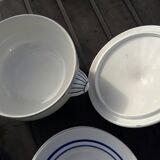 Dinnerware set for 6 people 15 pieces Sarreguemines model Marianne