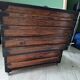 Old trunk with red velvet interior