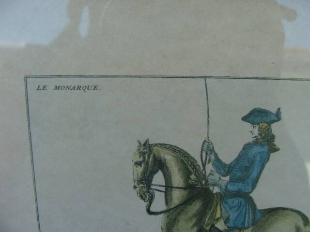Equestrian engraving The Monarch