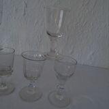 6 two verres all different bistrot alcool early 20th pv