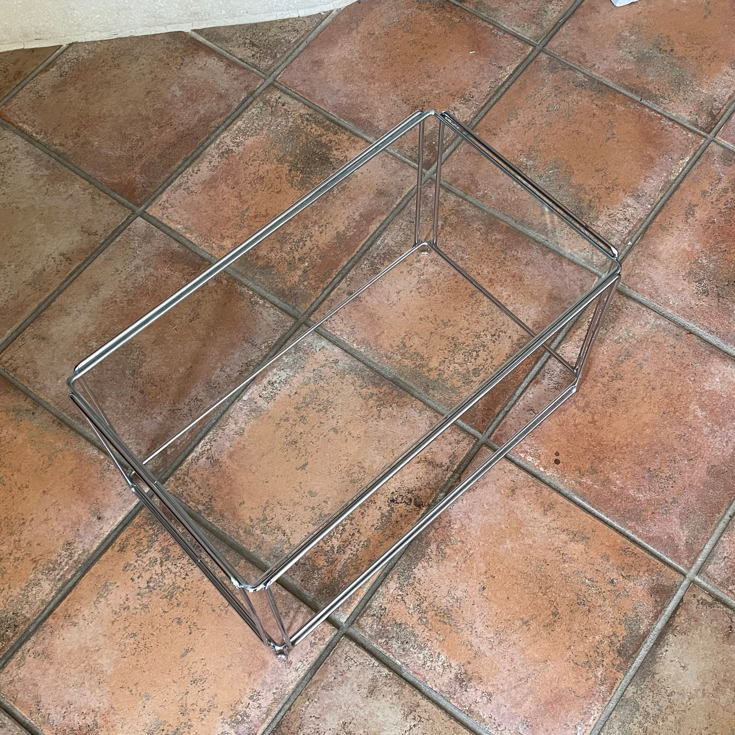 Max Sauze design table, rectangular bedside model, published by Isocèle