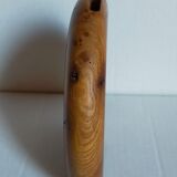Solid wood vase vintage elm magnifying glass