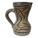 Accolay vase, vintage mid-century, coloured, feminine pattern, 1950s.