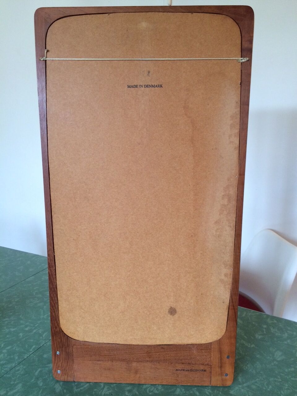 Scandinavian mirror with shelf  35x67cm