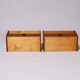 2x Danish MCM floating nightstands in teak 60s