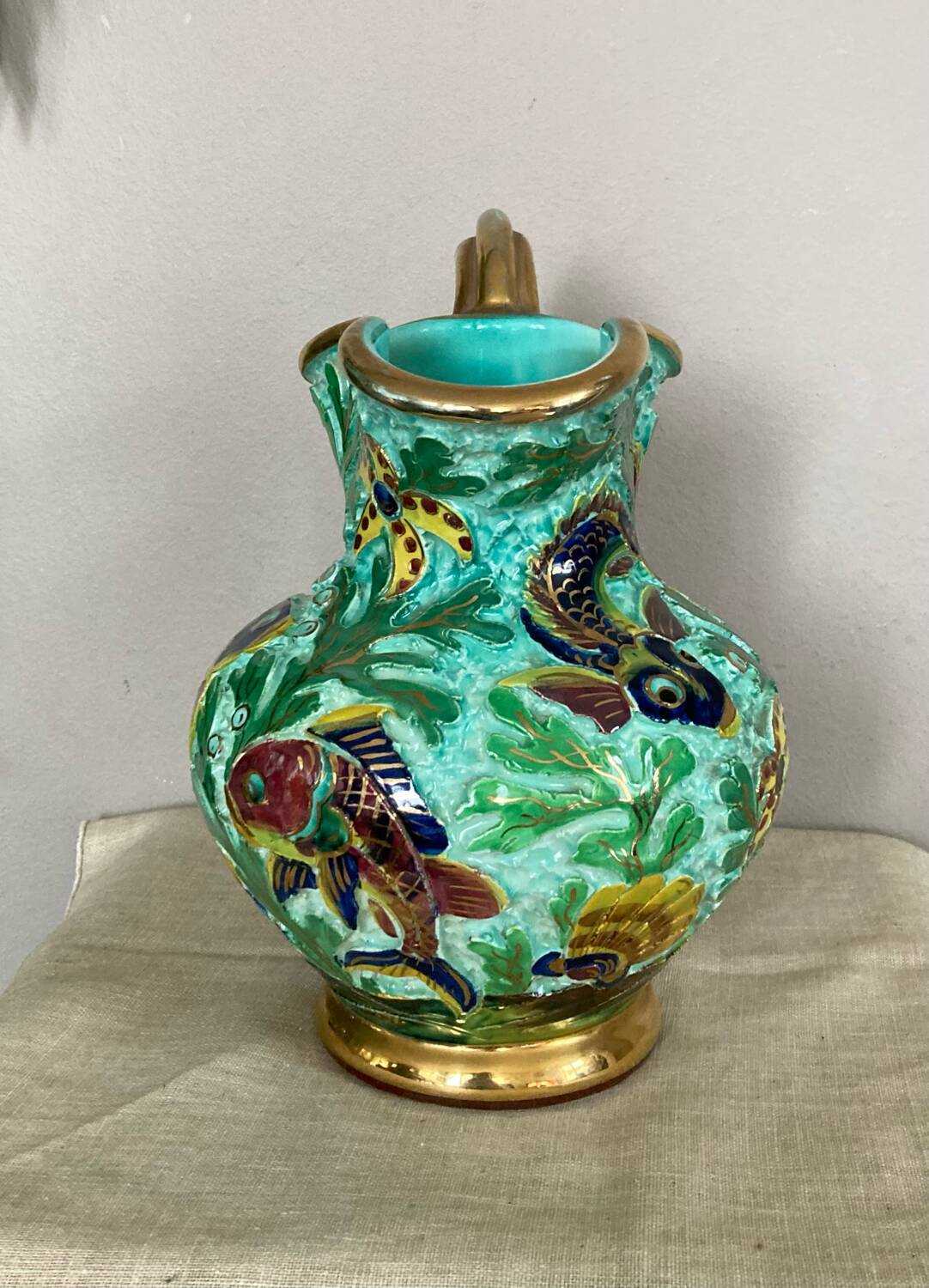 Ceramic pitcher signed Cerdazur MONACO 4 DPS, 1950s/60s