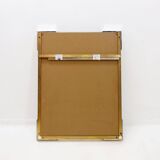 Wall mirror in lucite and chrome, 1970s