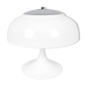 Tulip mid-century modern white mushroom table lamp from tramo, spain, 1960