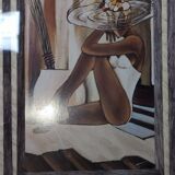 Tableau femme au chapeau