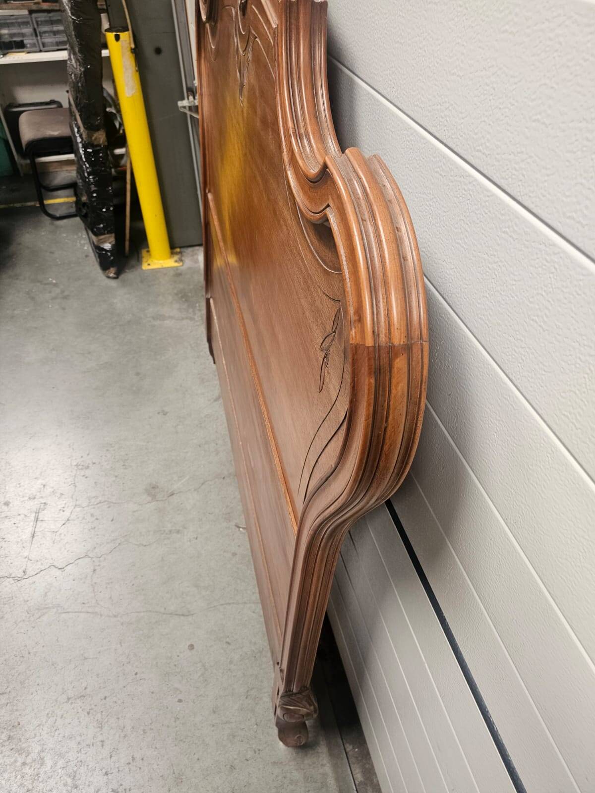 Antique carved wooden headboard – Louis XV style