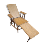 Wicker chaise longue circa 1900
