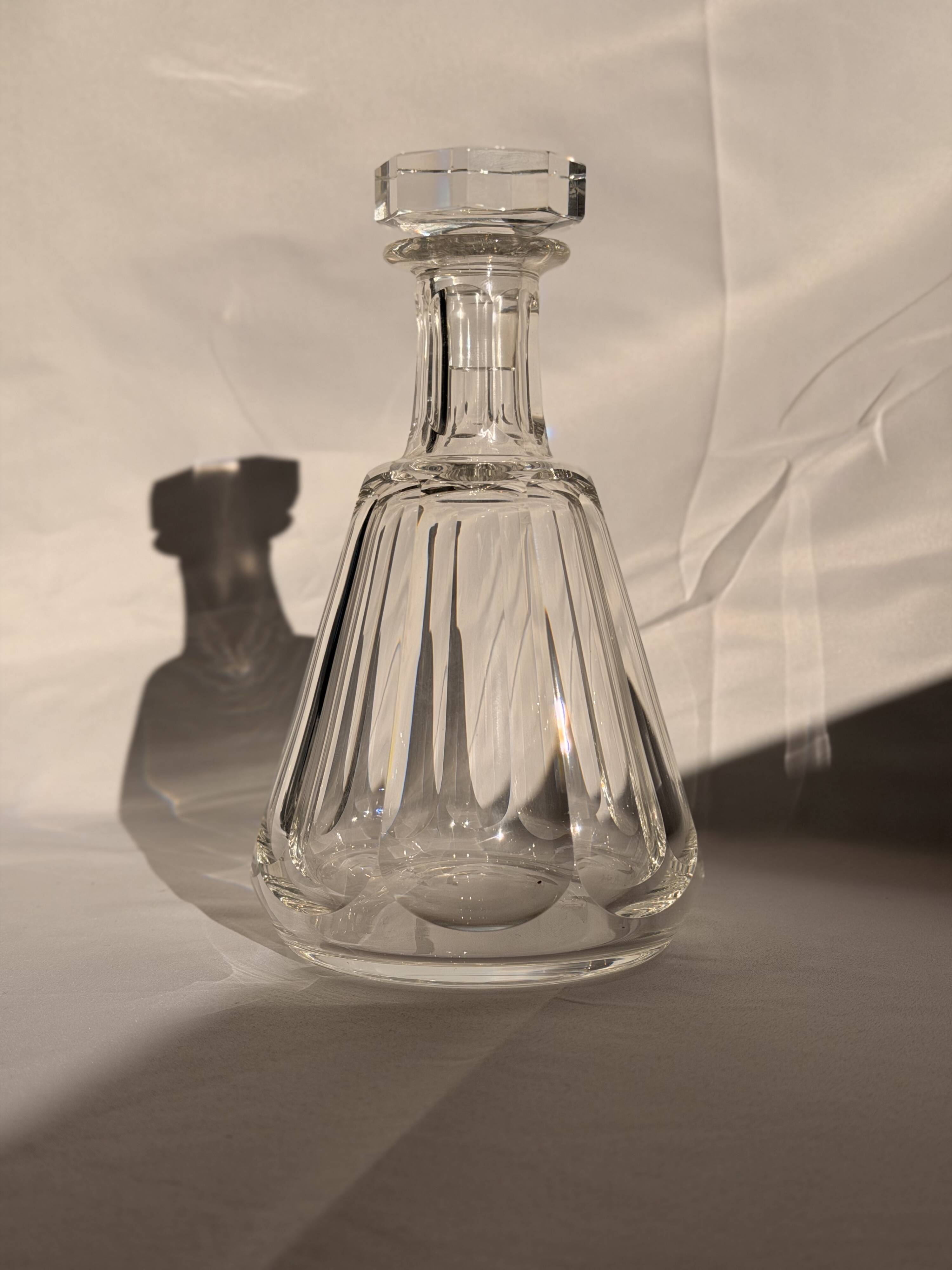 Carafe en cristal taillé à pans coupés - Baccarat Talleyrand