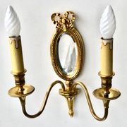 Louis XVI Wall Lamp Lucien Gau Mirror