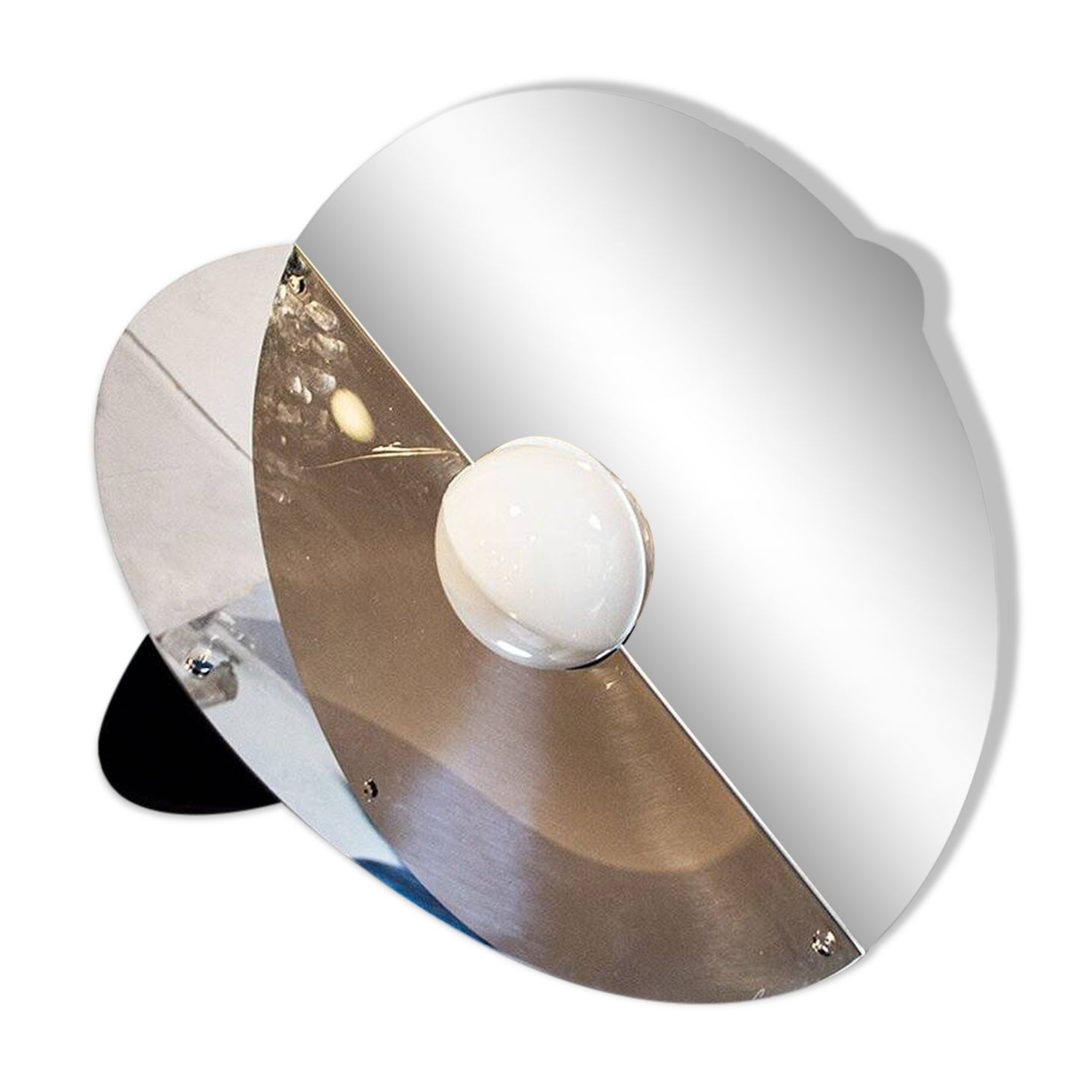 Lampe en métal miroir Luna Kinetic de Rinaldo Cutini, années 1960